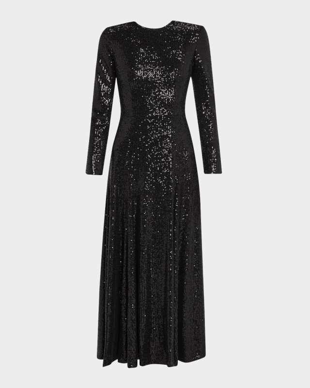 Maya A-Line Sequin Midi Dress